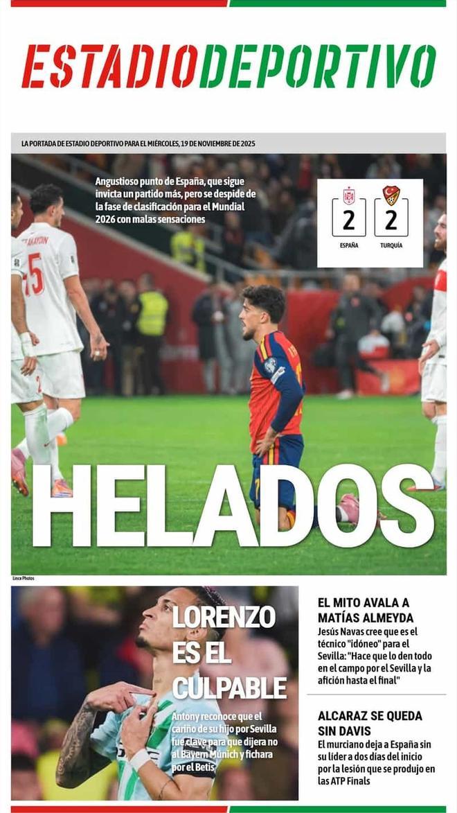 Las portadas de la prensa deportiva de hoy