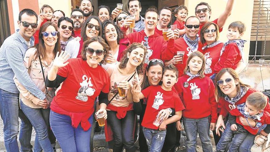 La colla La manta al coll y el caga-set, la diversión por bandera