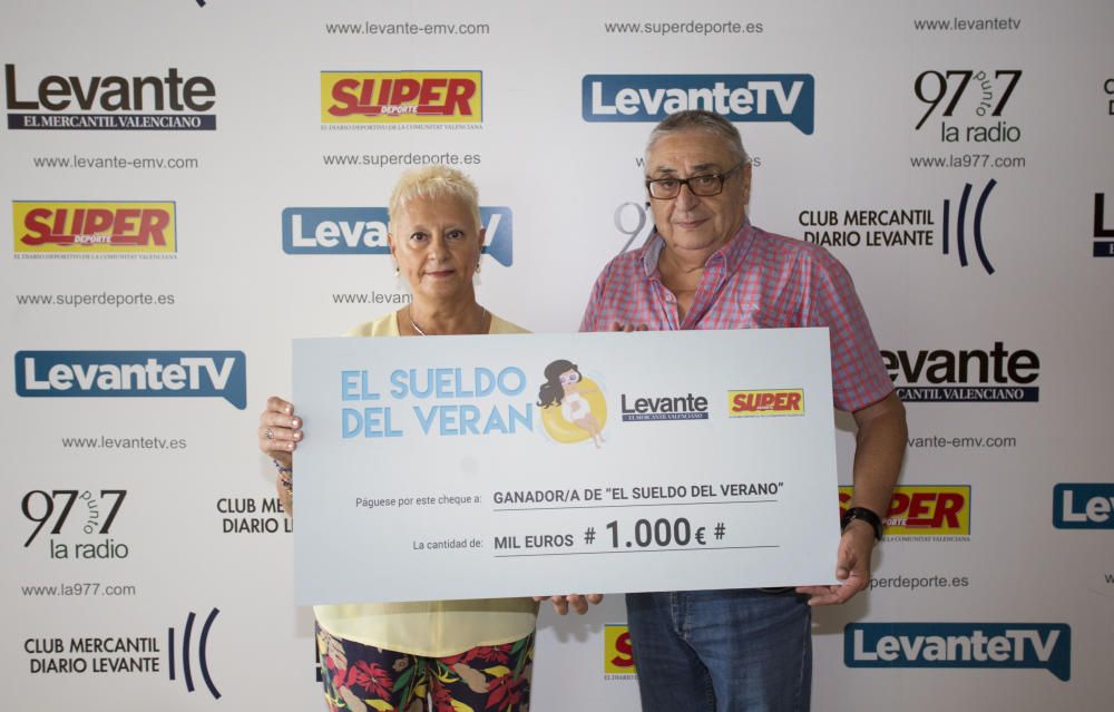 Premiados con el 'Sueldo del verano' de Levante-EMV