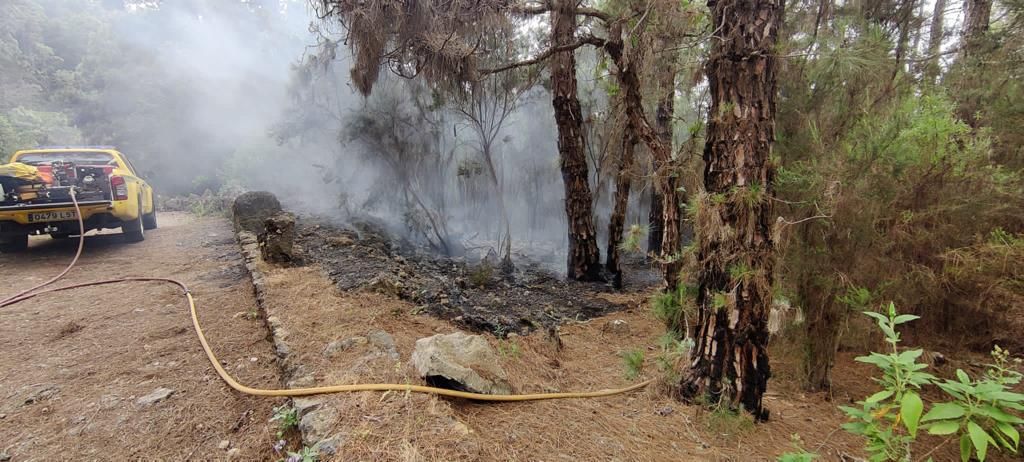 Conato de incendio en La Guancha