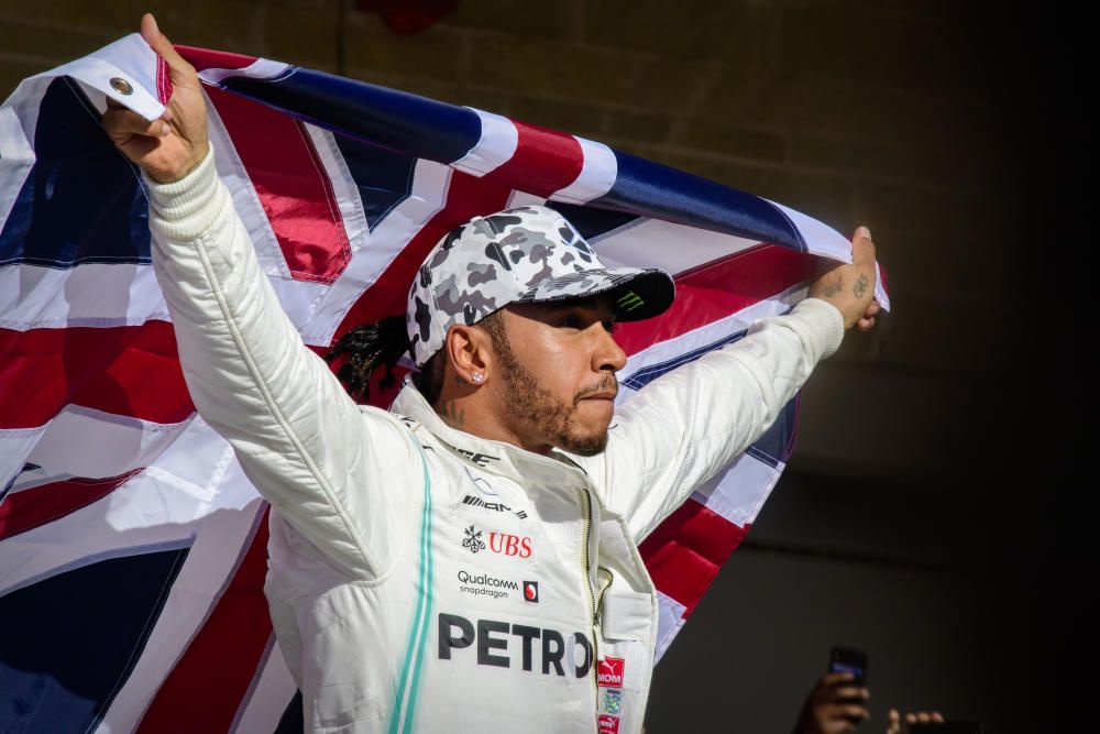 Lewis Hamilton celebra su séptimo título mundial