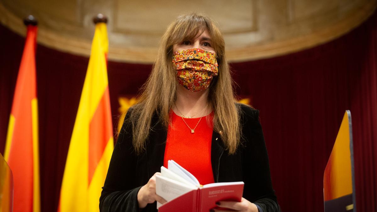 La presidenta del Parlament, Laura Borràs.