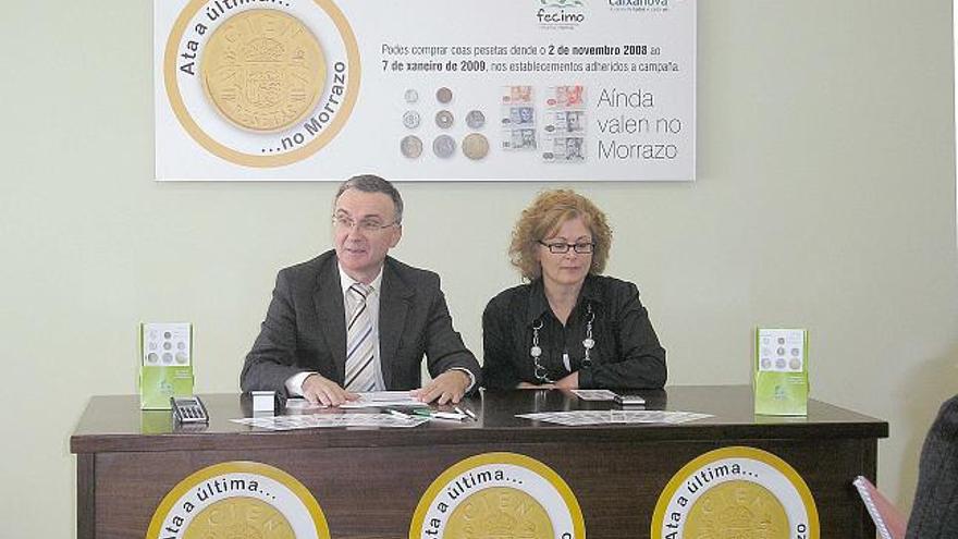 Xosé Bangueses, presidente de Fecimo, y María Isabel Leites, presidenta de Acimo.