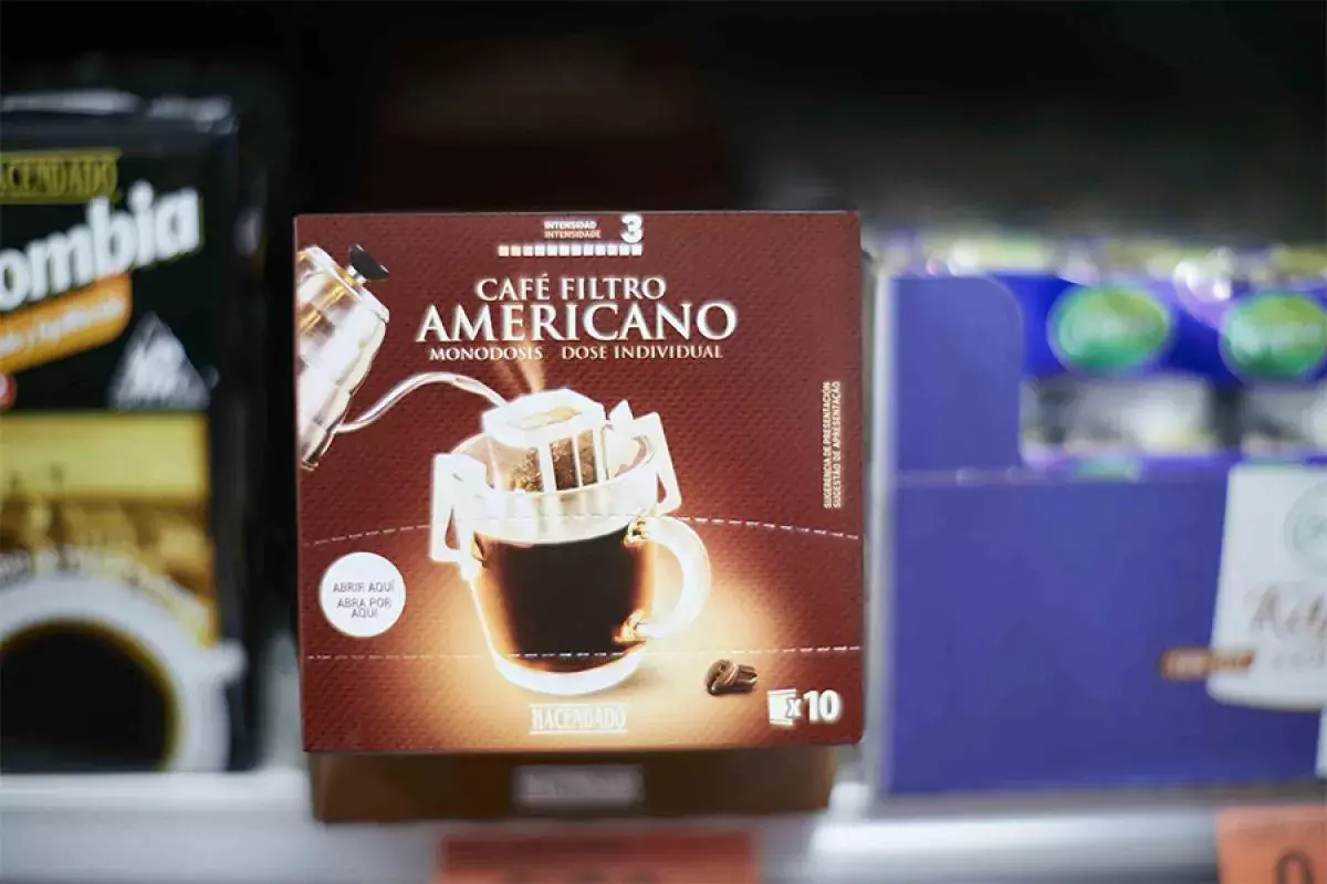 El Café Filtro Americano de Hacendado destaca por su innovadora forma de consumirse.