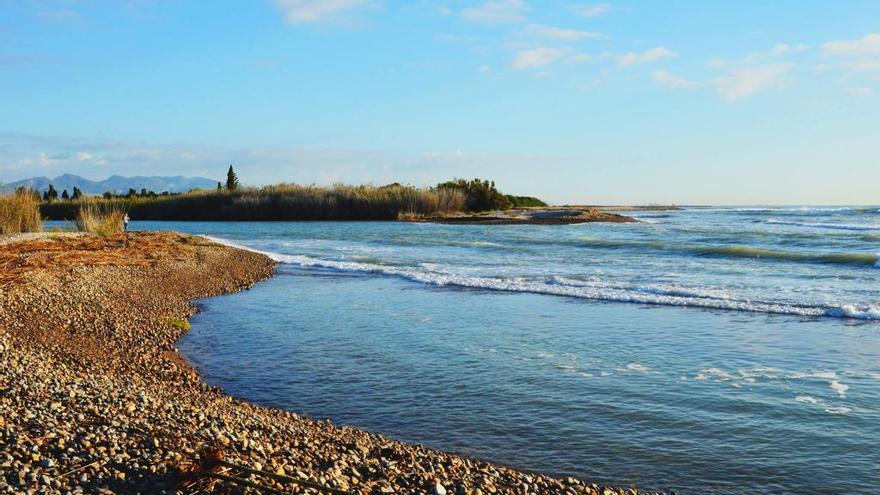 Imagen de la desembocadura del río Mijares.