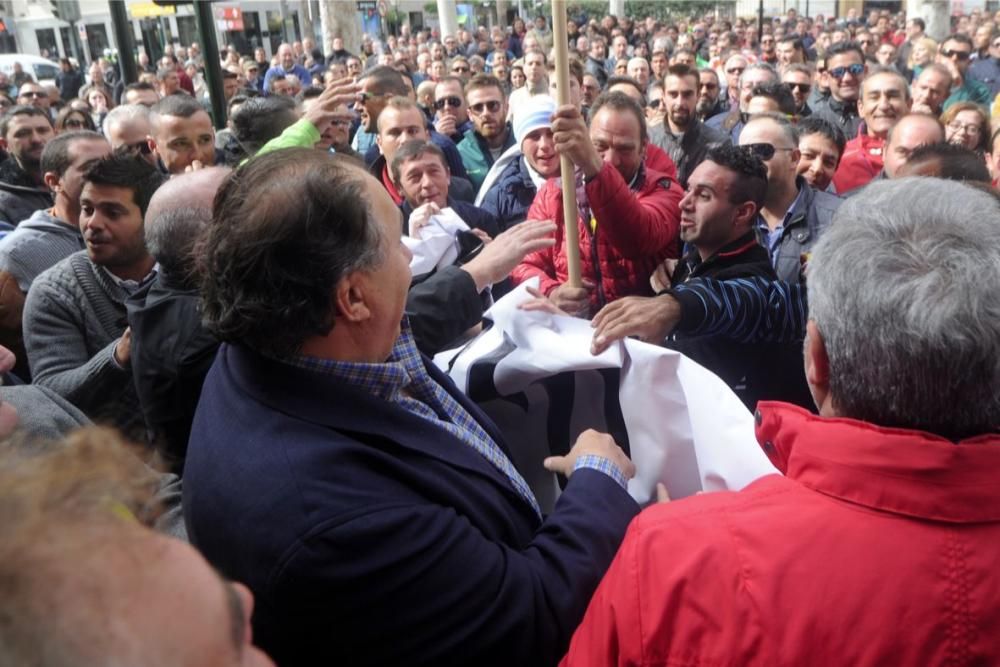 Manifestación en Murcia de los agricultores