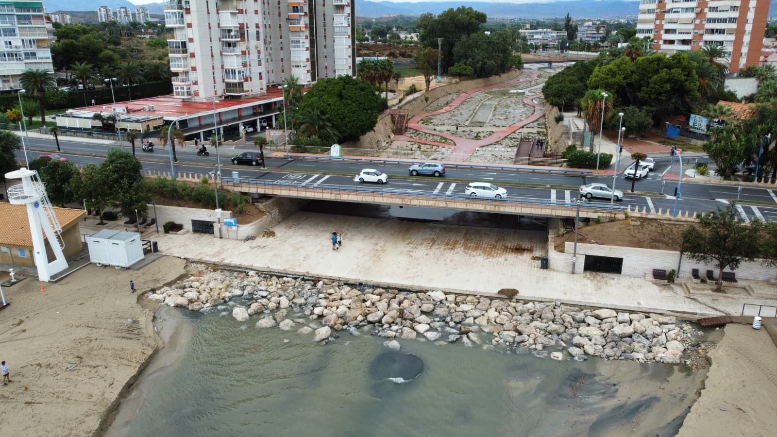 Así ha quedado la Albufereta tras las lluvias