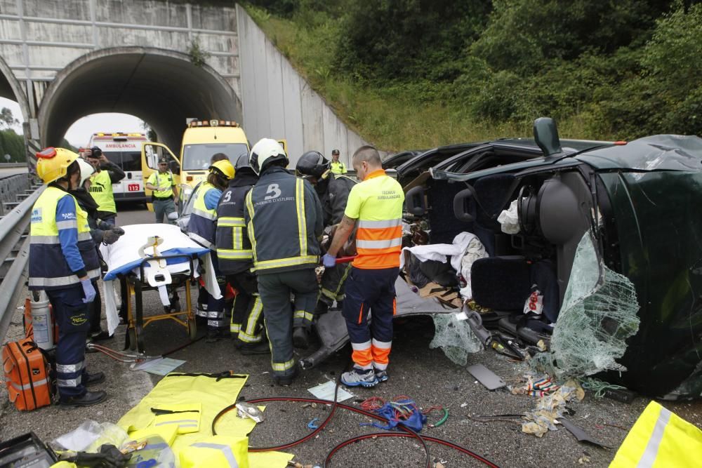 Accidente en la autovía minera