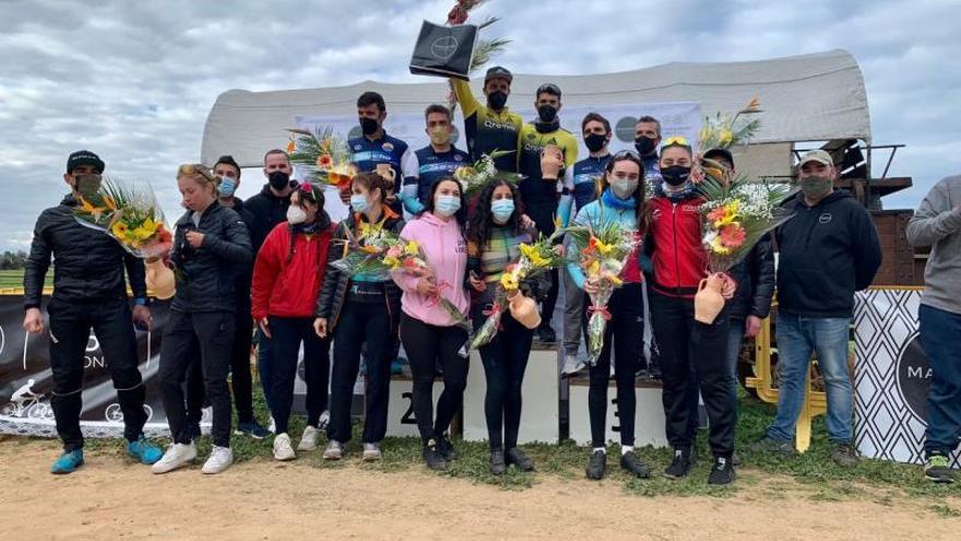 Ganadores de la prueba de ciclismo BTT celebrada en Son Serra de Marina.