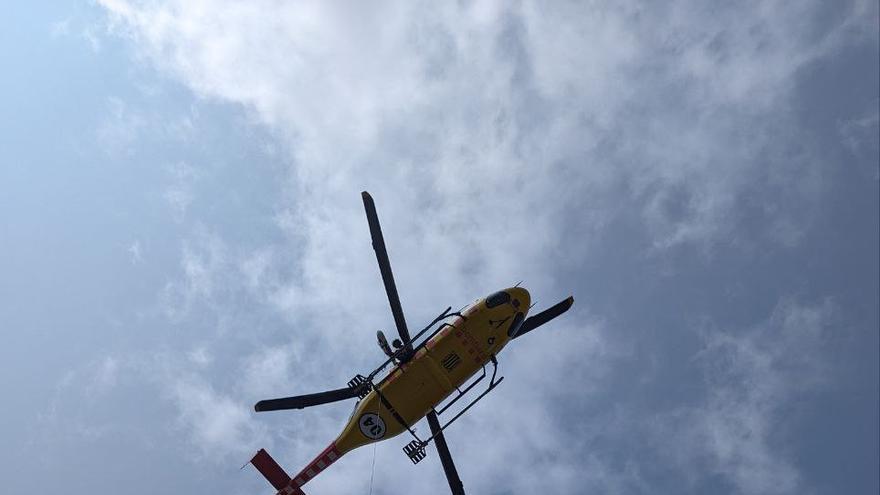 Rescaten amb helicòpter un ciclista ferit a Guixers