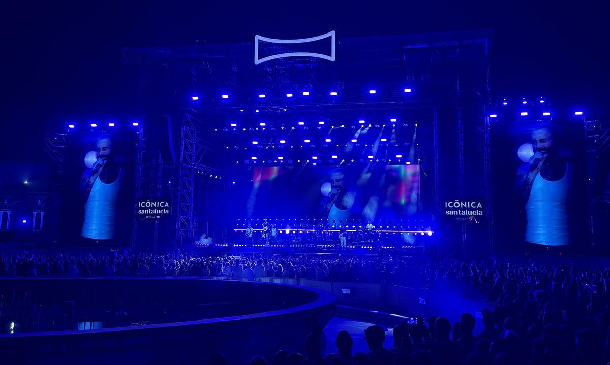Las mejores imágenes de Maroon 5 en su debut en Icónica Santalucía Sevilla Fest