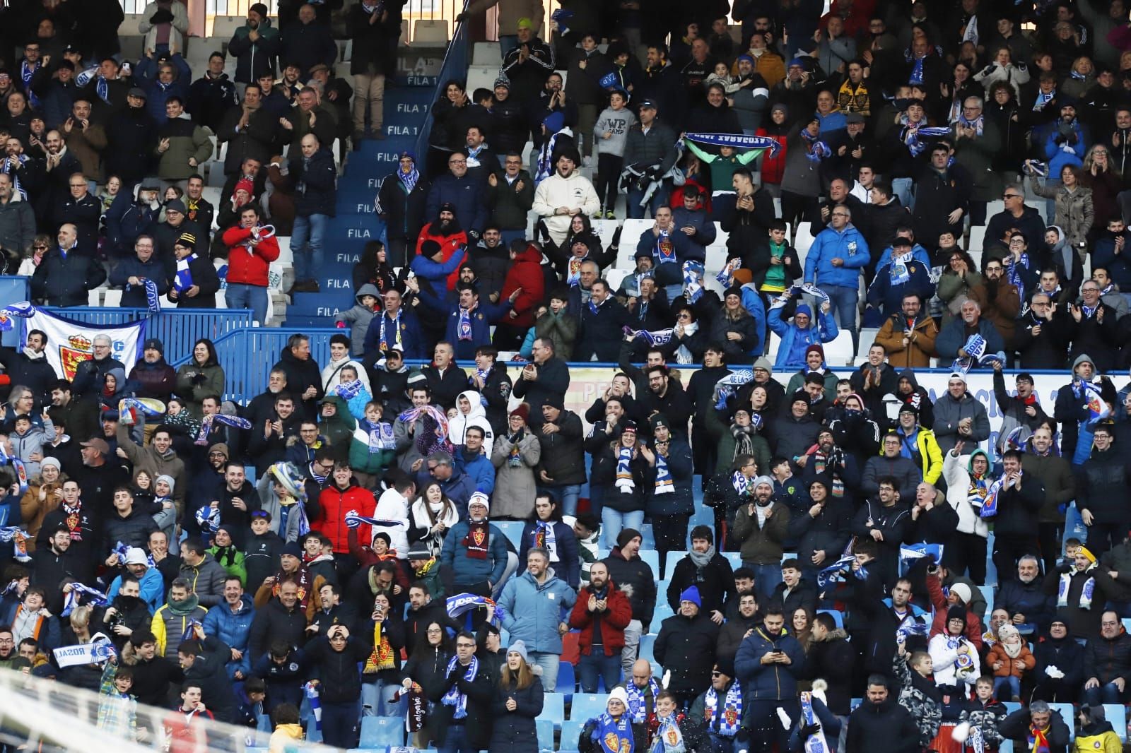 EN IMÁGENES | Así se está viviendo el encuentro entre el Real Zaragoza y el FC Andorra