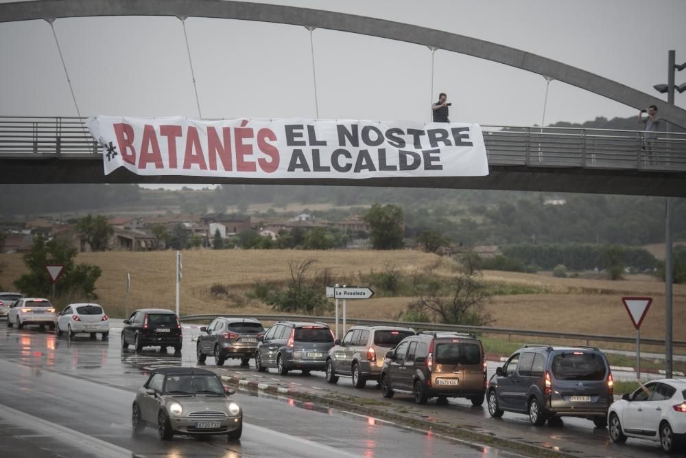 Protesta contra moció de censura de Sant Fruitós