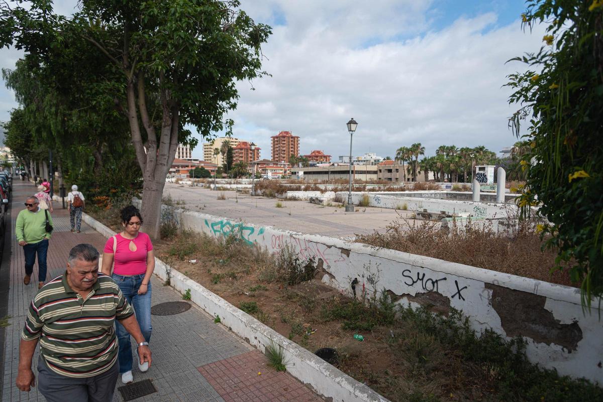 imagen de la parte alta de la antigua estación del Puerto de la Cruz