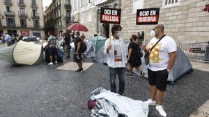 ’Som Oci Nocturn’ convoca una huelga de hambre y una acampada indefinida en Sant Jaume