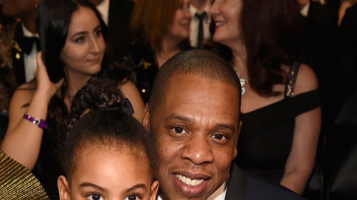 Blue Ivy y Jay-Z en los Grammy 2017