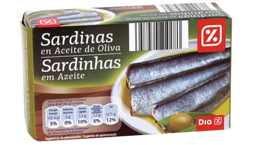 Las sardinas de DIA del lote retirado.