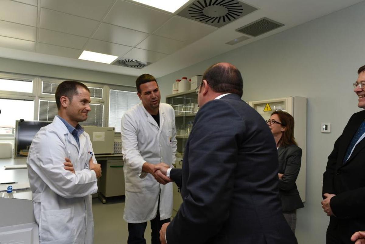 Reunión de Ximo Puig y Pedro Antonio Sánchez en Murcia