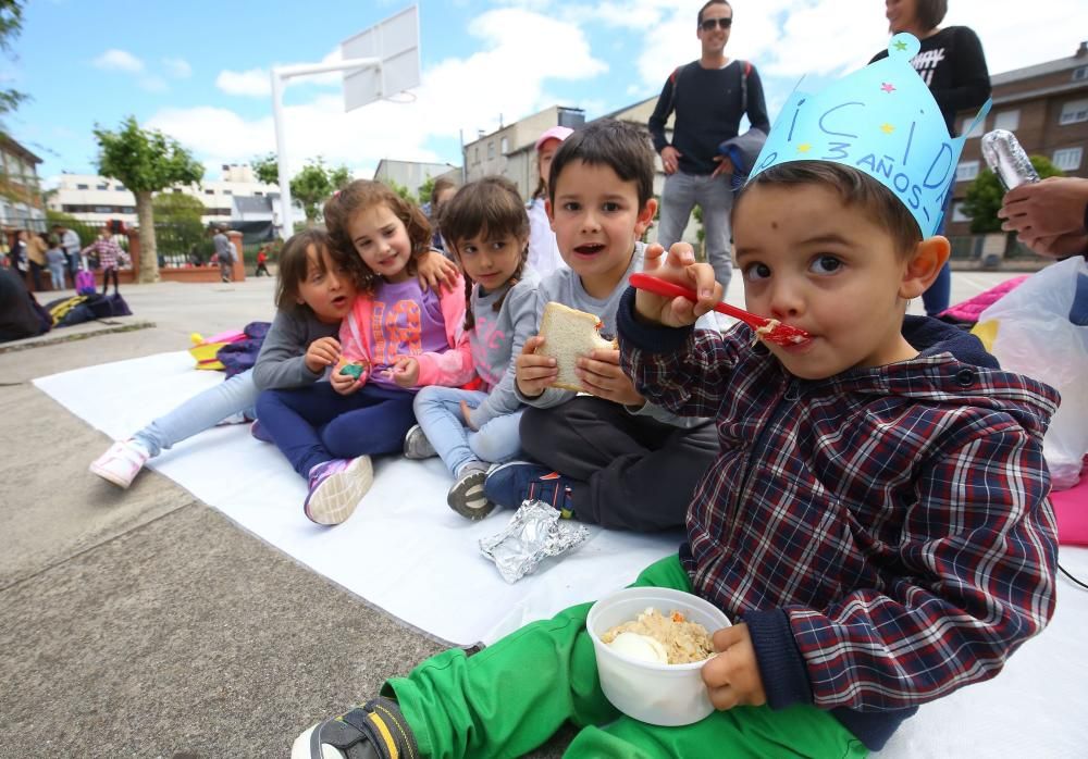 Protesta contra el catering en colegios del Bierzo