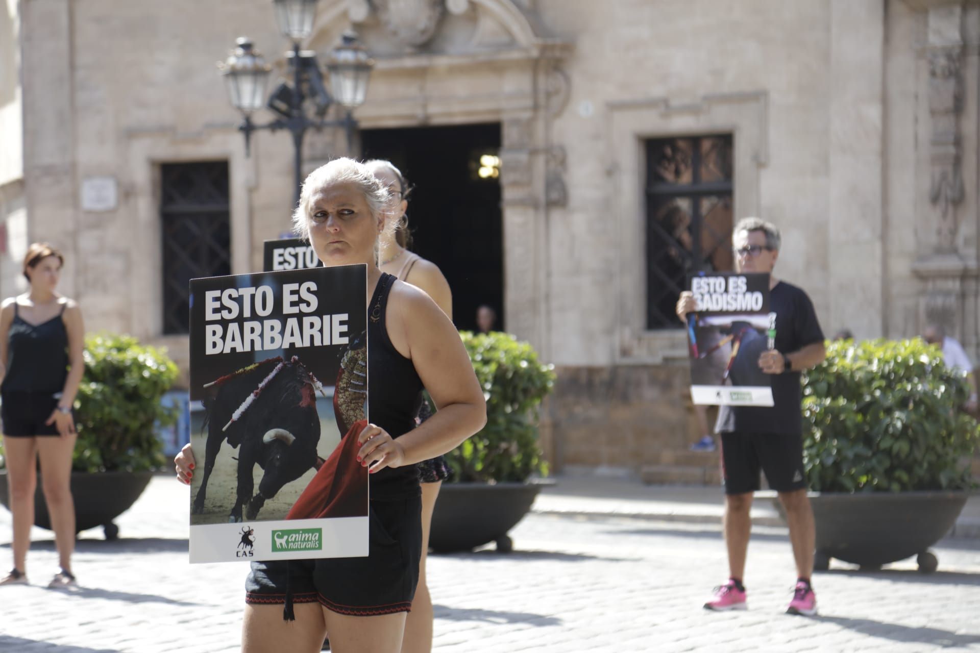 Manifestación antitaurina en Palma: "La tortura no es arte ni es cultura"