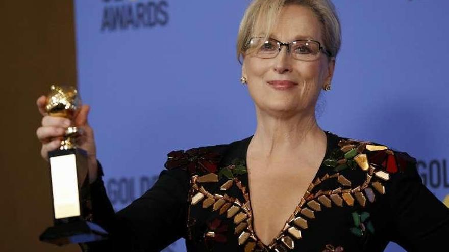 La actriz Meryl Streep durante una entrega de premios.