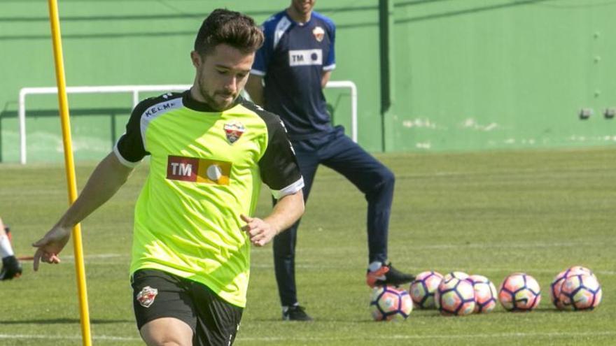 Iriondo, durante un entrenamiento