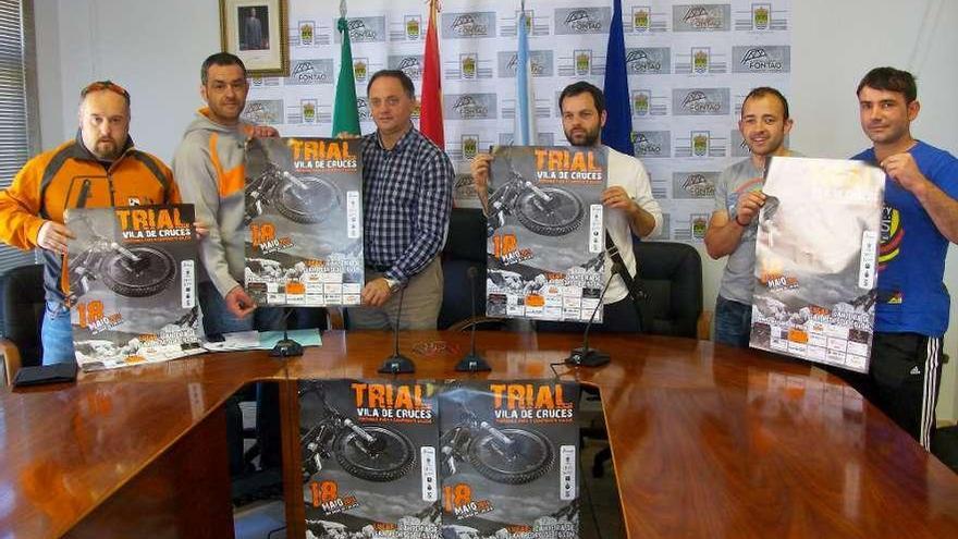 Imagen de la presentación del trial celebrada ayer en el consistorio de Cruces.