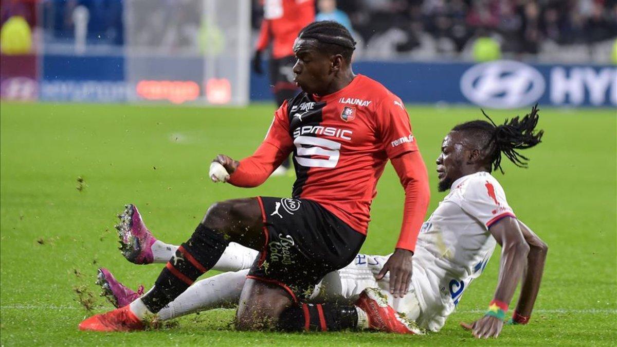 El Lyon no pudo alterar el 0-0 inicial frente al Stade Rennais