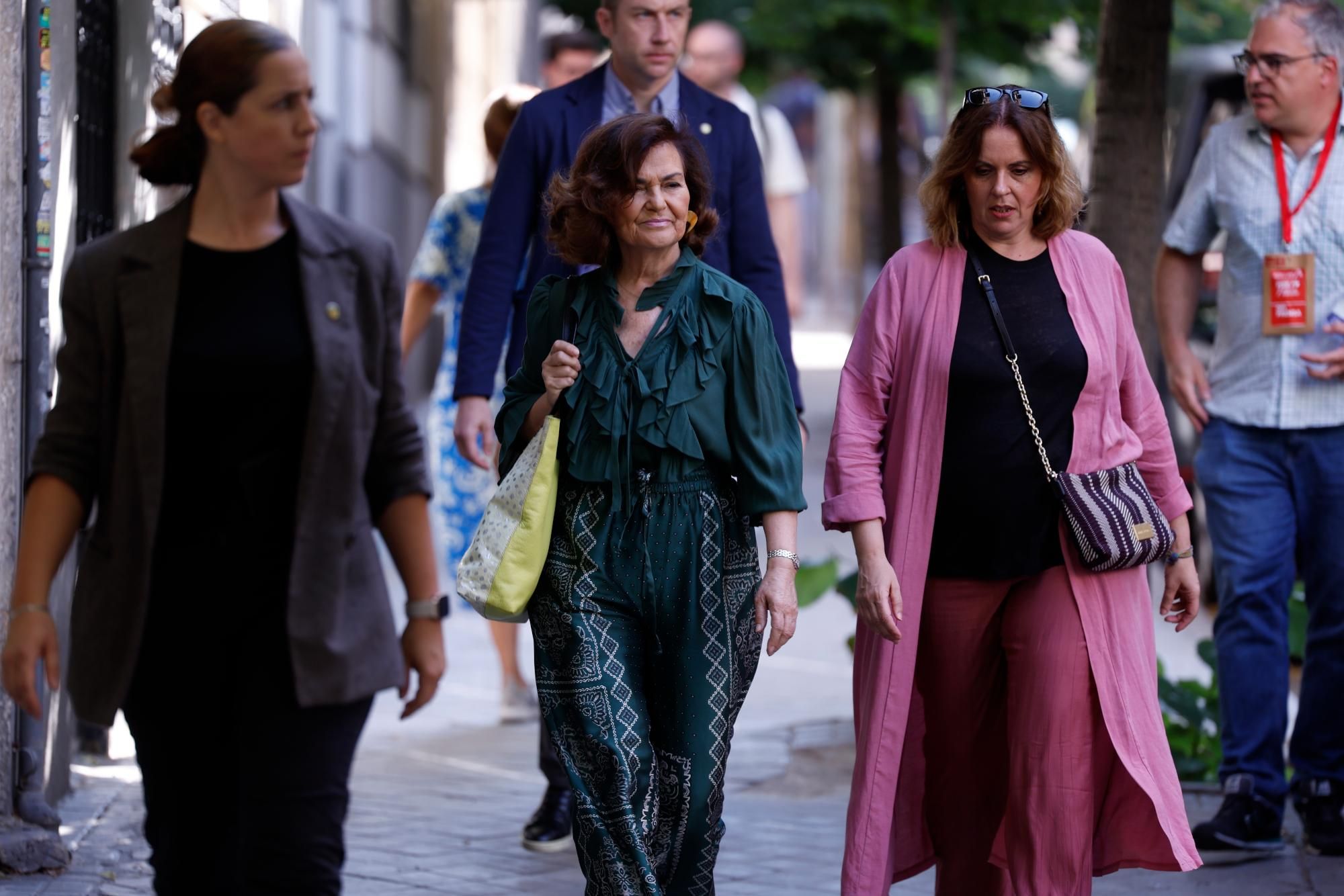 Carmen Calvo llega al Comité Federal del PSOE