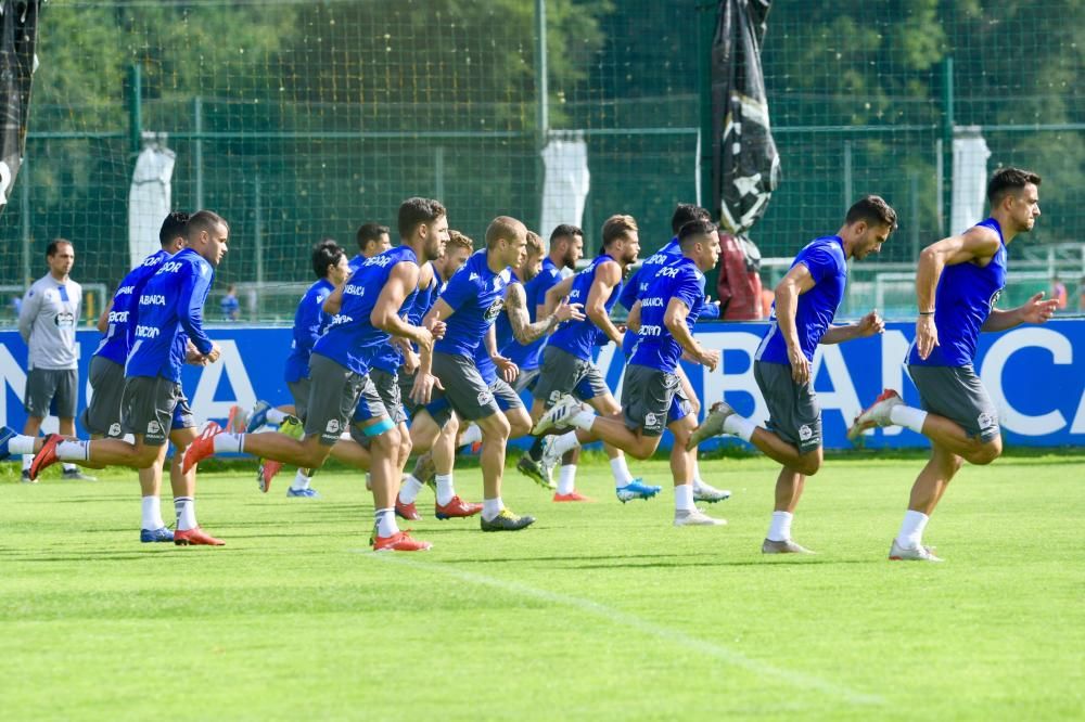 El cuerpo técnico encabezado por Juan Antonio Anquela diseñó para esta semana un plan de trabajo con seis entrenamientos, todos en la ciudad deportiva, antes del debut liguero del domingo.