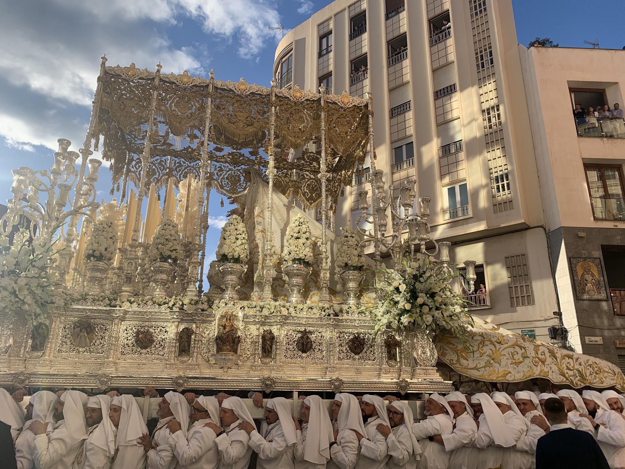 La cofradía del Rocío, durante su procesión del Martes Santo de 2024.