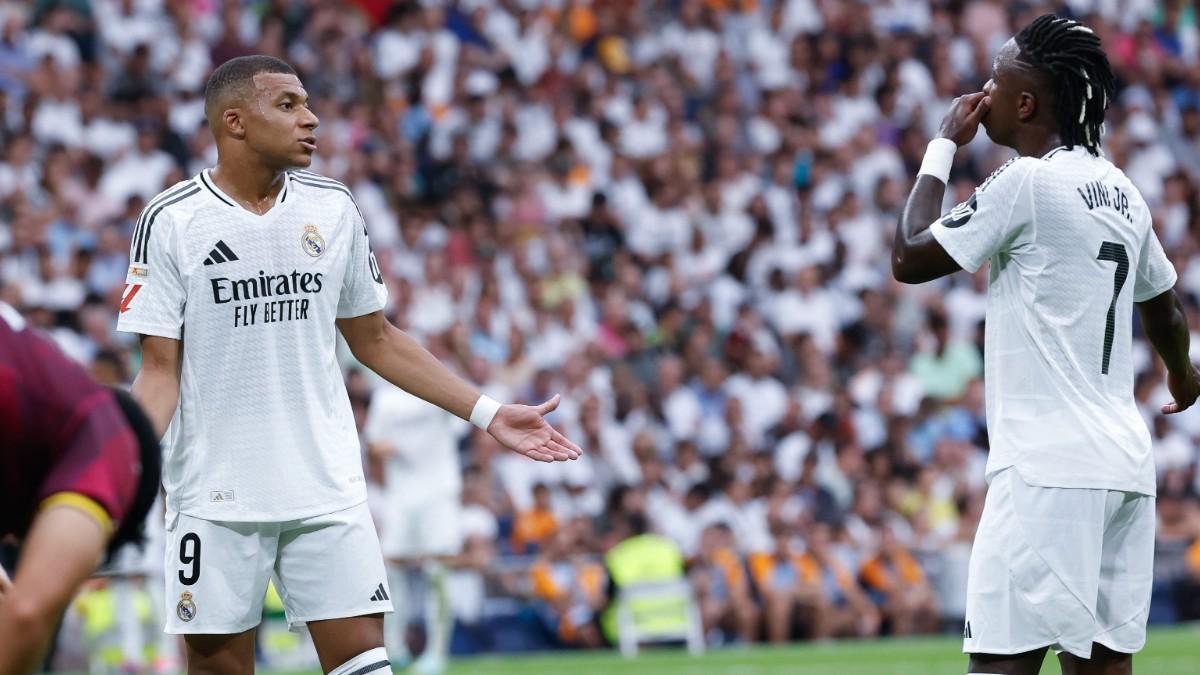 Mbappé y Vinícius no se entienden