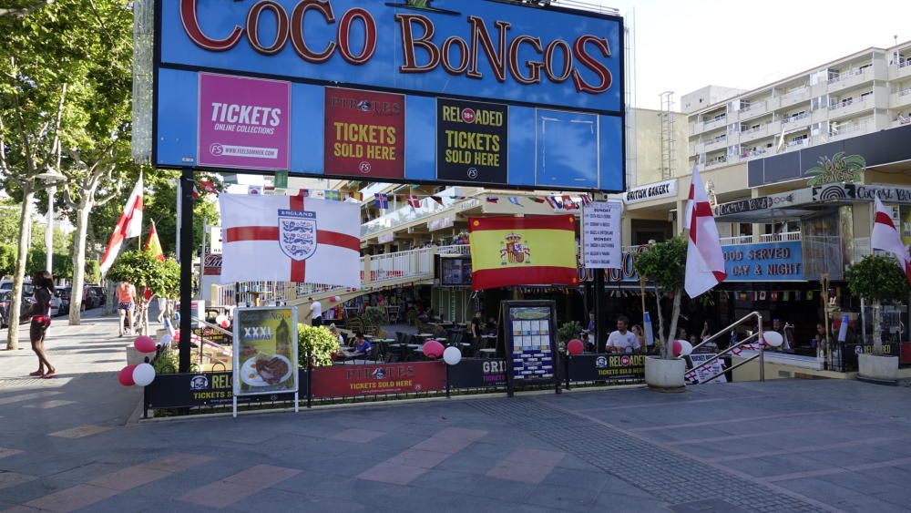 Magaluf se blinda contra los 'hooligans' ante el Inglaterra-Túnez