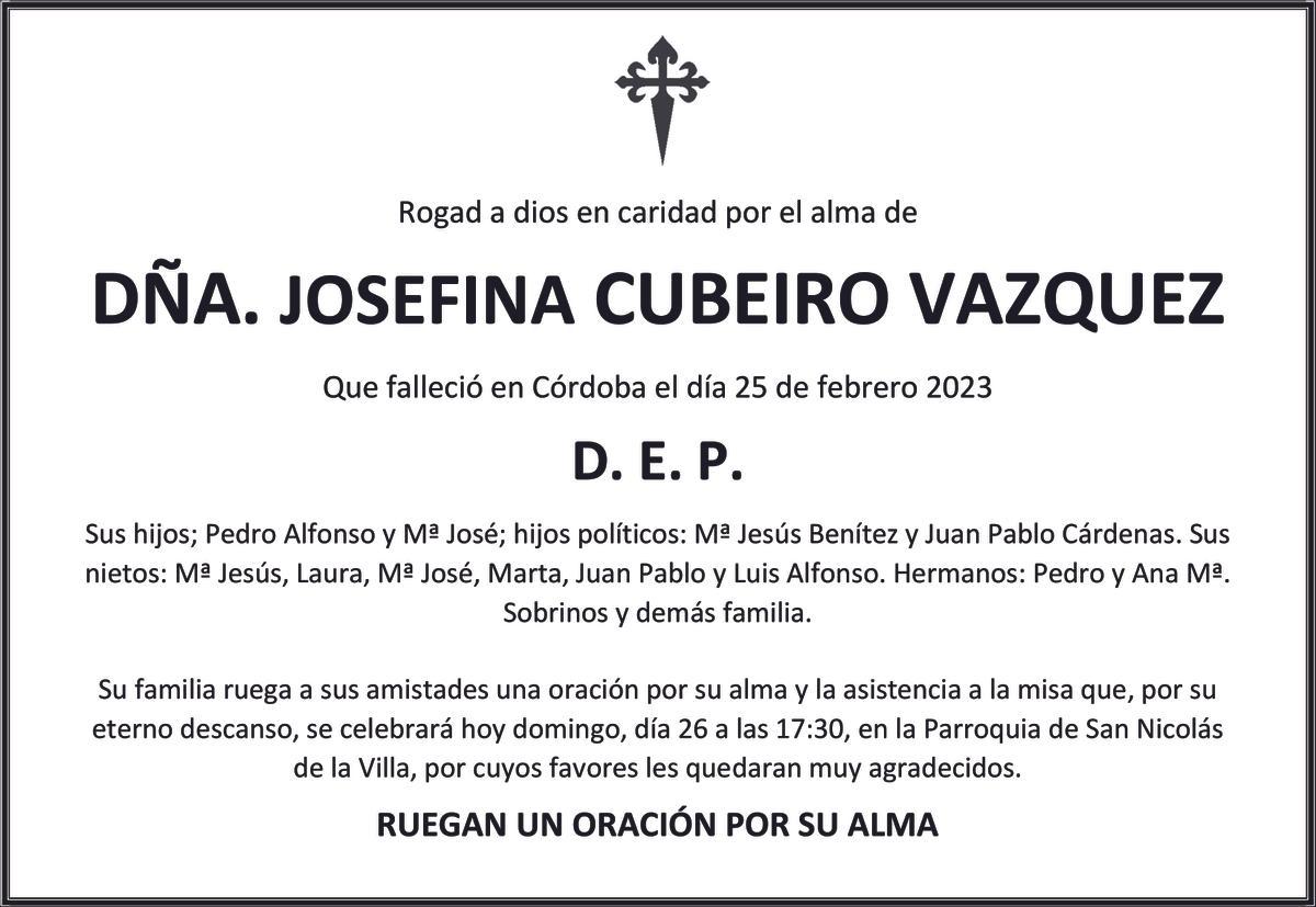 Josefina Cubeiro Vázquez