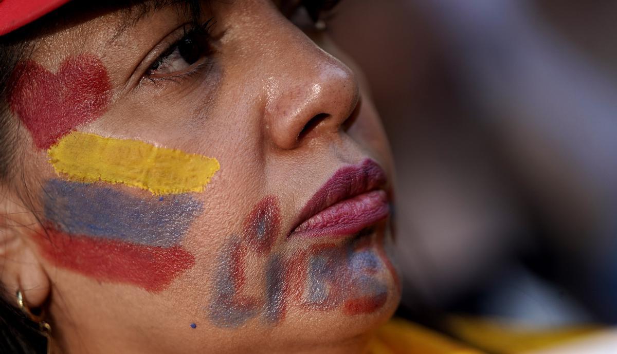 Acto Con Venezuela para defender y respaldar a Edmundo González, frente al Congreso de los Diputados