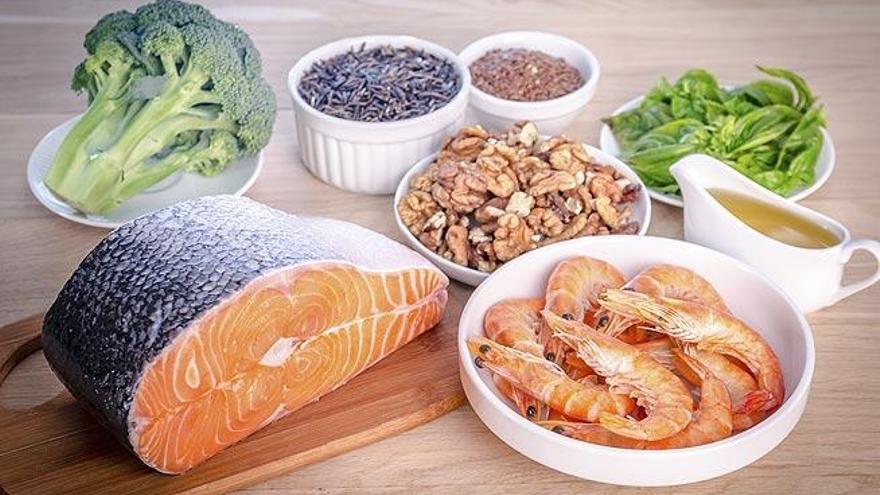 Algunos alimentos ricos en omega 3.