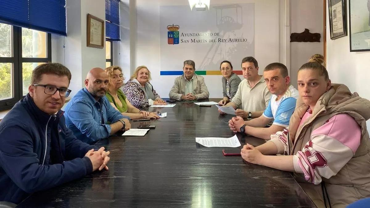 San Martín, reunión de los concejales de PSOE e IU