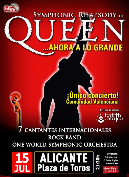 Concierto de Symphonic Rhapsody Queen el 15 de julio en la Plaza de Toros de Alicante