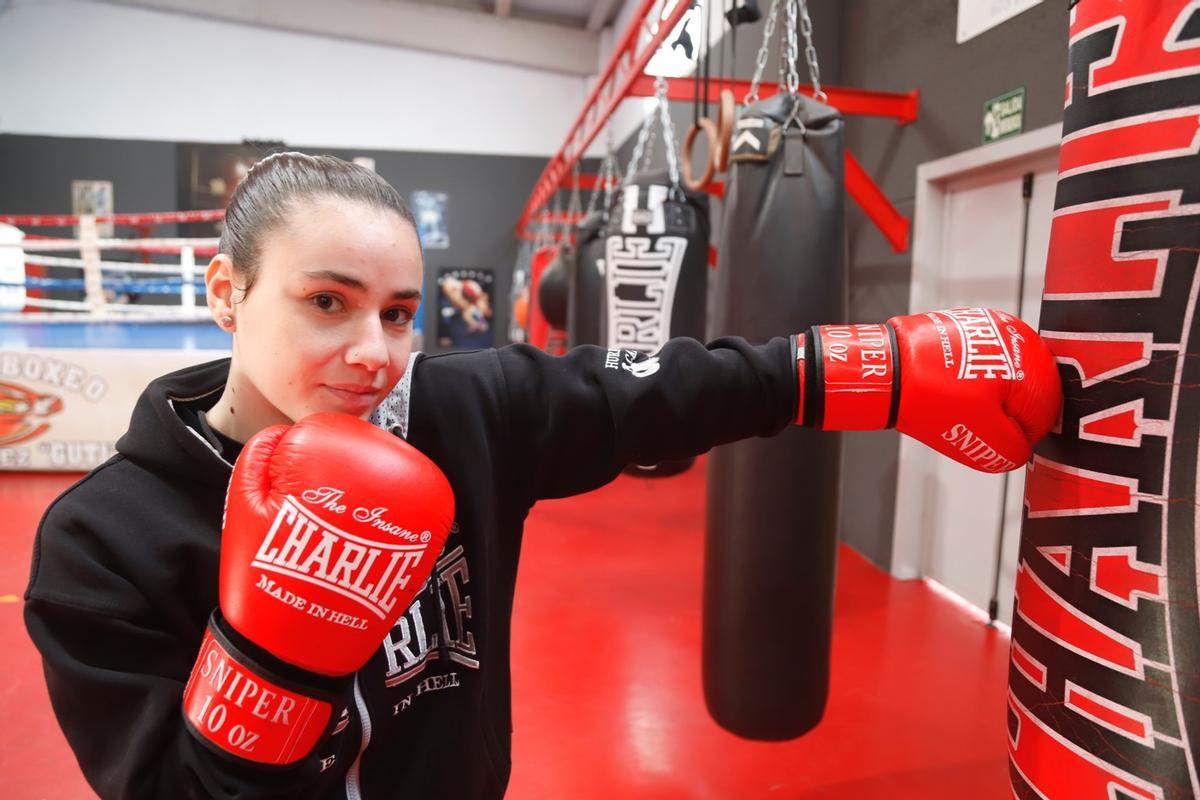 Noelia Gutiérrez, en Córdoba en un entrenamiento.