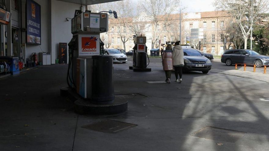 Una gasolinera de la ciudad, hoy.