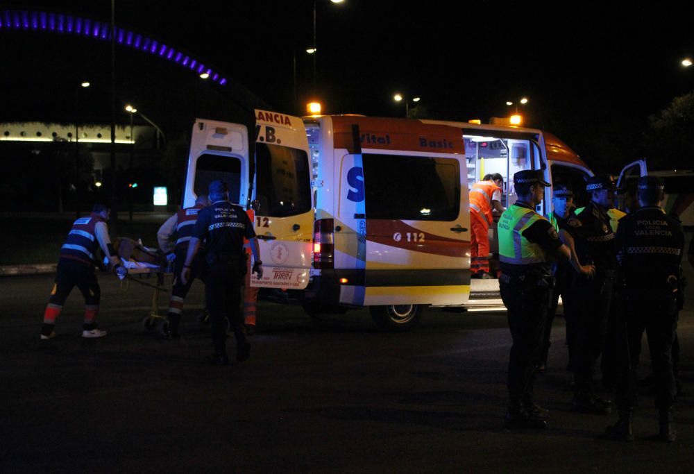 El atropello del agente ocurrió en la rotonda del 'Parotet'.