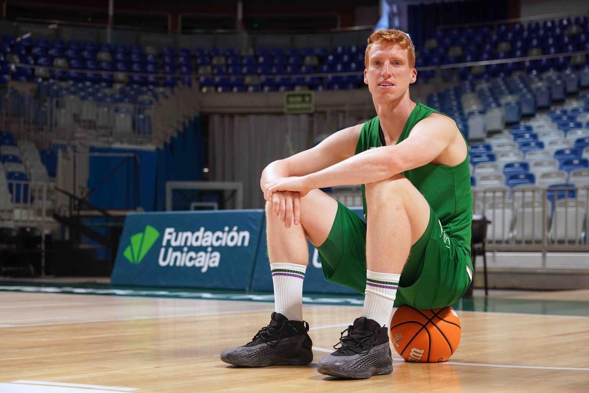 MLG 29-05-2025.-Alberto Díaz, jugador del Unicaja CB en un momento de la entrevista