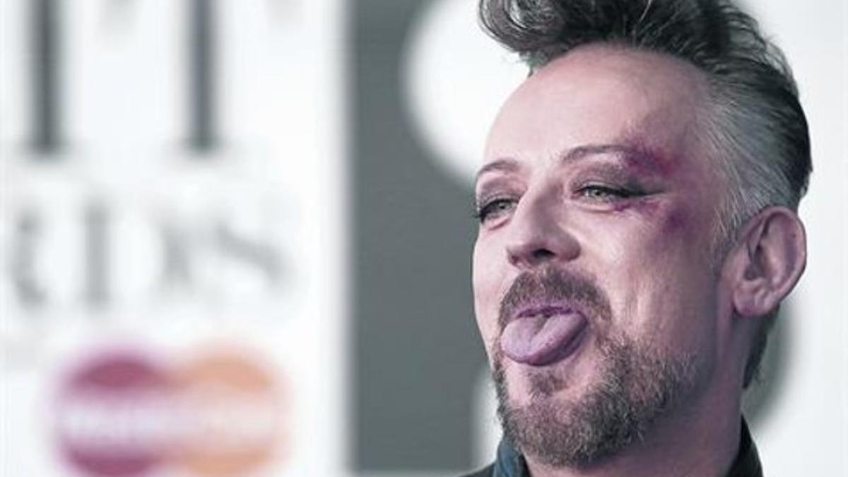 Boy George, fotografiado el miércoles en Londres, a su llegada a los Brit Awards de música.