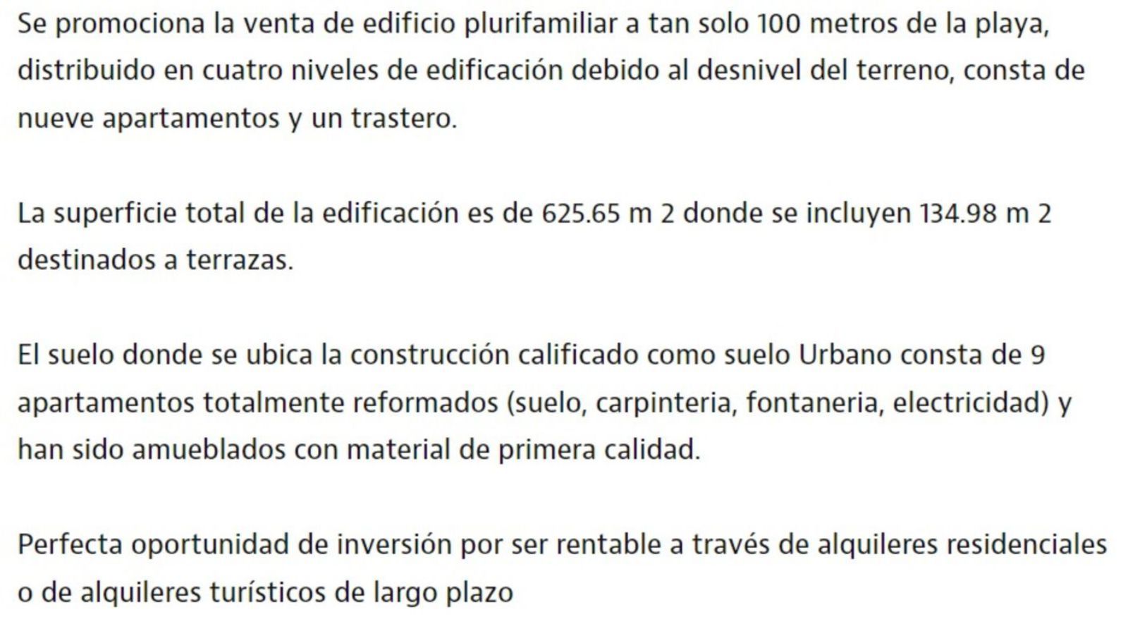 Uno de los anuncios que aparece en la plataforma inmobiliaria. | IDEALISTA