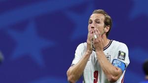Harry Kane se lamenta durante el partido ante Argentina