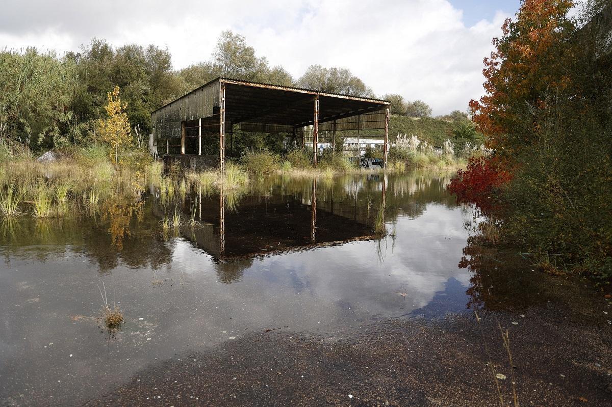 Inundaciones por el paso de una borrasca anterior, en Pontevedra