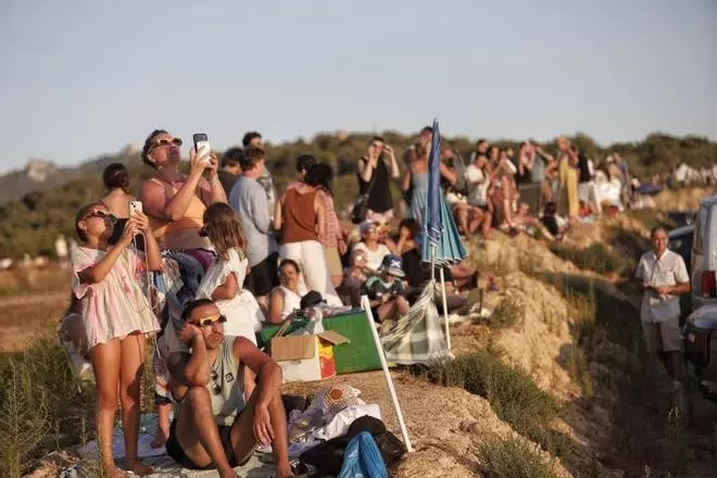 FOTOS | La expectación del eclipse desde Felanitx, en imágenes