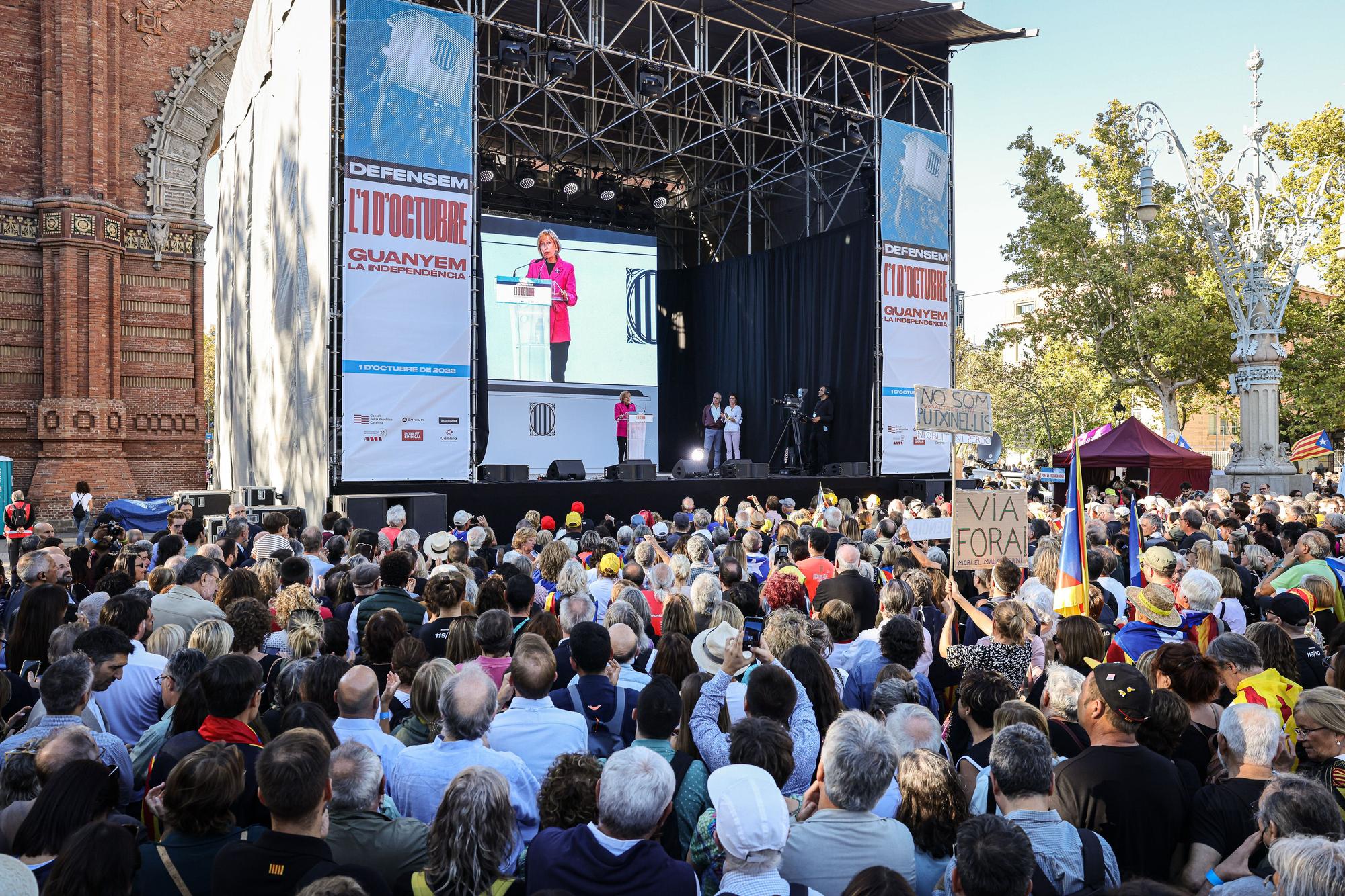 Commemoració dels 5 anys de l'1-O a Barcelona