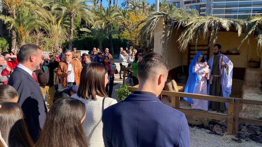 Inauguración del belén viviente de Elche