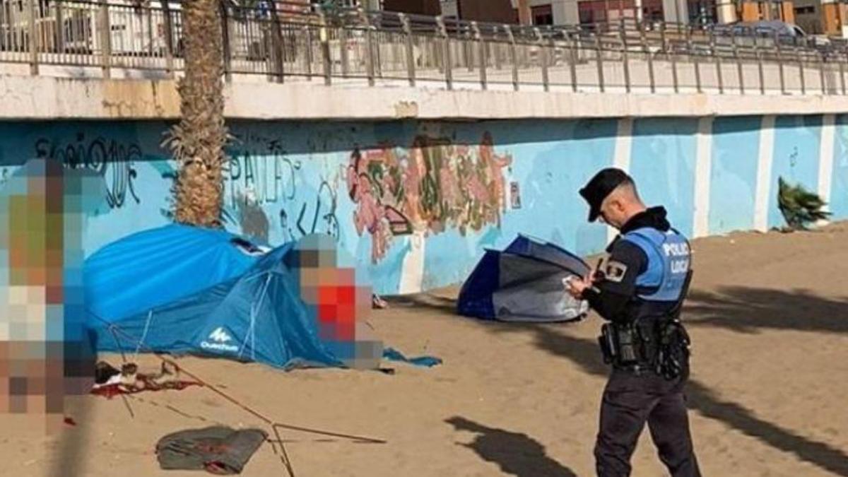 Denuncian acampadas en Las Alcaravaneras